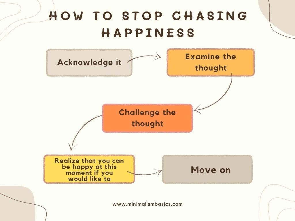a guide of how to stop chasing happiness