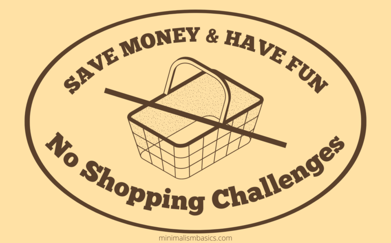 No shopping challenges ideas